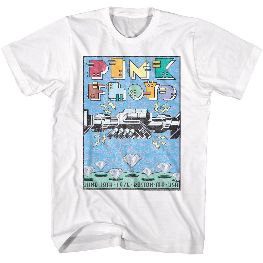 PINK FLOYD-PINK FLOYD POSTER-WHITE ADULT S/S TSHIRT