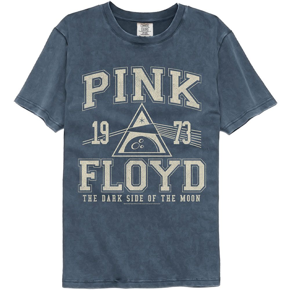 PINK FLOYD-PINK FLOYD PF ATHLETIC-DENIM ADULT S/S COMFORT COLOR TSHIRT