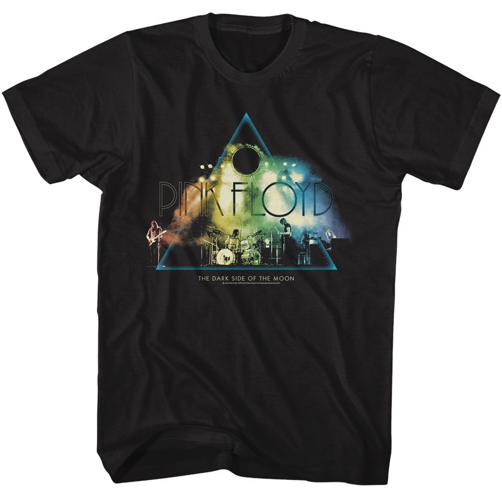 PINK FLOYD-PINK FLOYD DSOTM CONCERT PRISM-BLACK ADULT S/S TSHIRT