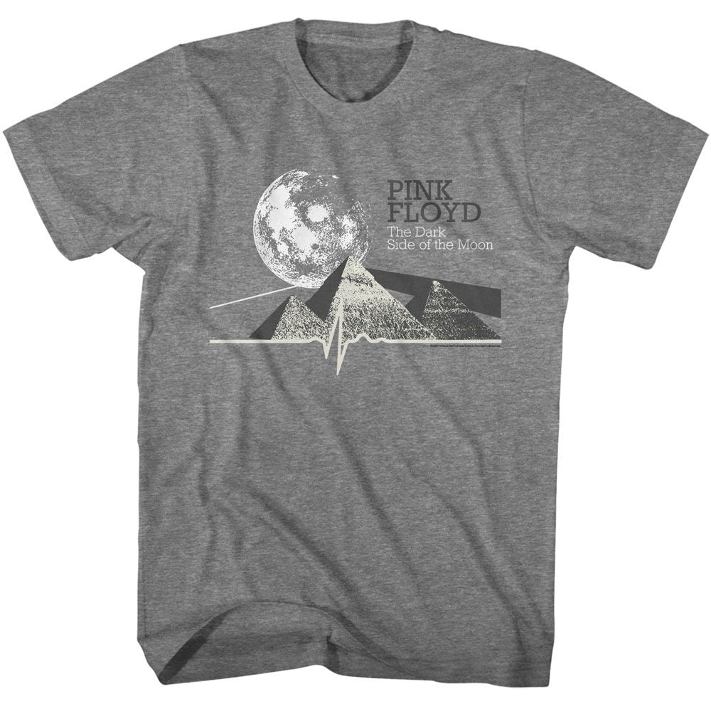 PINK FLOYD-PINK FLOYD DSOTM PYRAMIDS-GRAPHITE HEATHER ADULT S/S TSHIRT