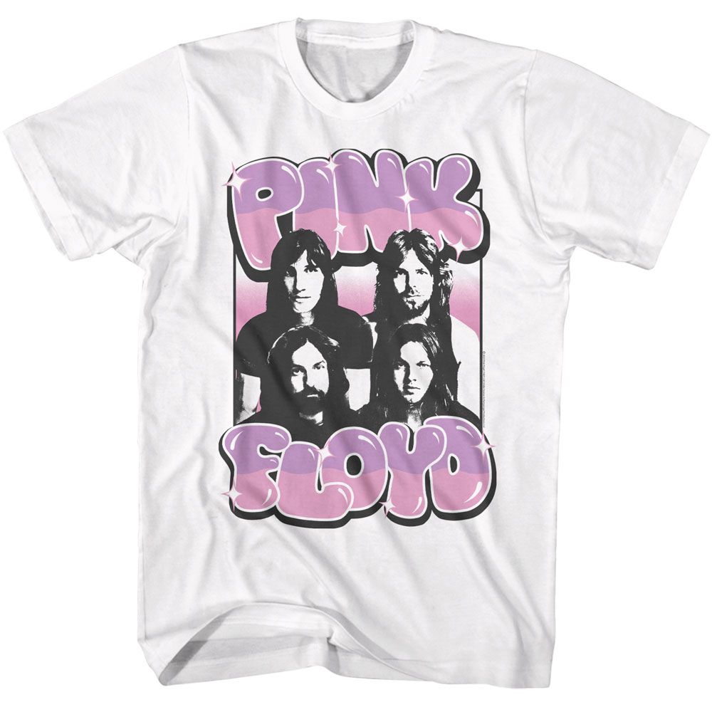 PINK FLOYD-PINK FLOYD PUFF TEXT-WHITE ADULT S/S TSHIRT
