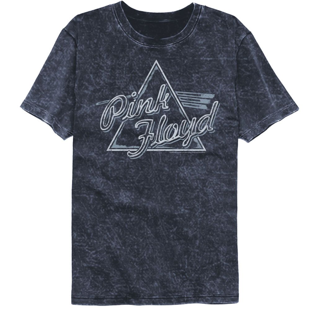 PINK FLOYD-PINK FLOYD ROUGH PRISM-MINERAL WASH NAVY ADULT S/S TSHIRT