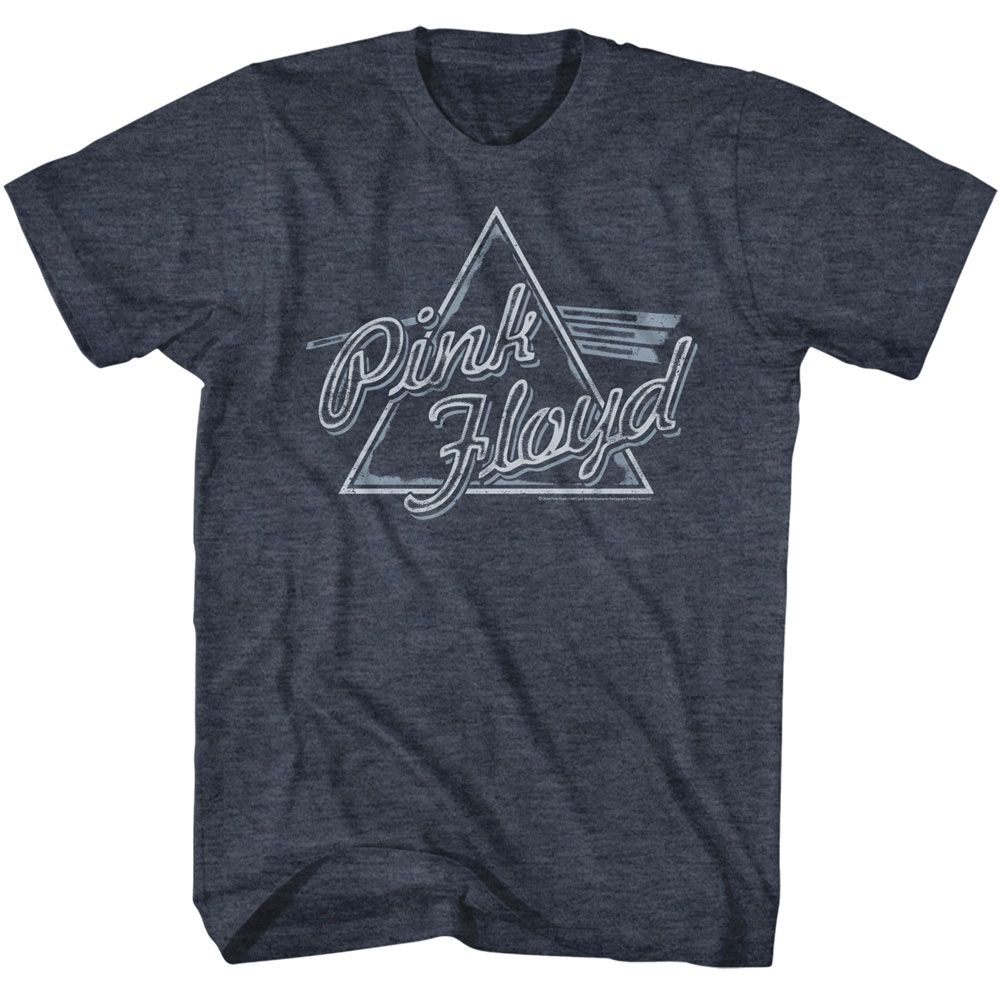 PINK FLOYD-PINK FLOYD ROUGH PRISM-NAVY HEATHER ADULT S/S TSHIRT