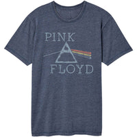 Thumbnail for PINK FLOYD-PINK FLOYD DISTRESSED PRISM-NAVY ADULT S/S VINTAGE WASH TSHIRT