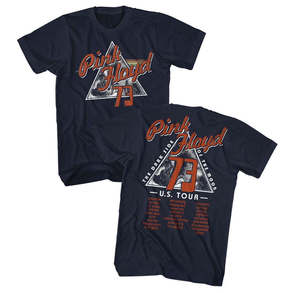 PINK FLOYD-US73-NAVY ADULT S/S TSHIRT