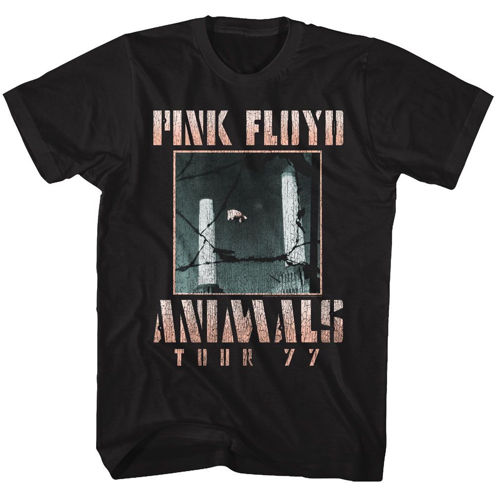 PINK FLOYD-ANIMALS TOUR 77-BLACK ADULT S/S TSHIRT