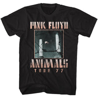 Thumbnail for PINK FLOYD-ANIMALS TOUR 77-BLACK ADULT S/S TSHIRT