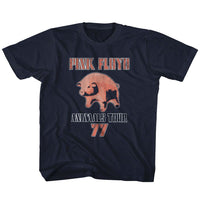 Thumbnail for PINK FLOYD-TOUR77-NAVY YOUTH S/S TSHIRT