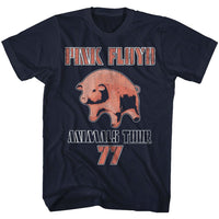 Thumbnail for PINK FLOYD-TOUR 77-NAVY ADULT S/S TSHIRT