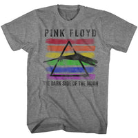 Thumbnail for PINK FLOYD-BLACK LIGHT-GRAPHITE HEATHER ADULT S/S TSHIRT