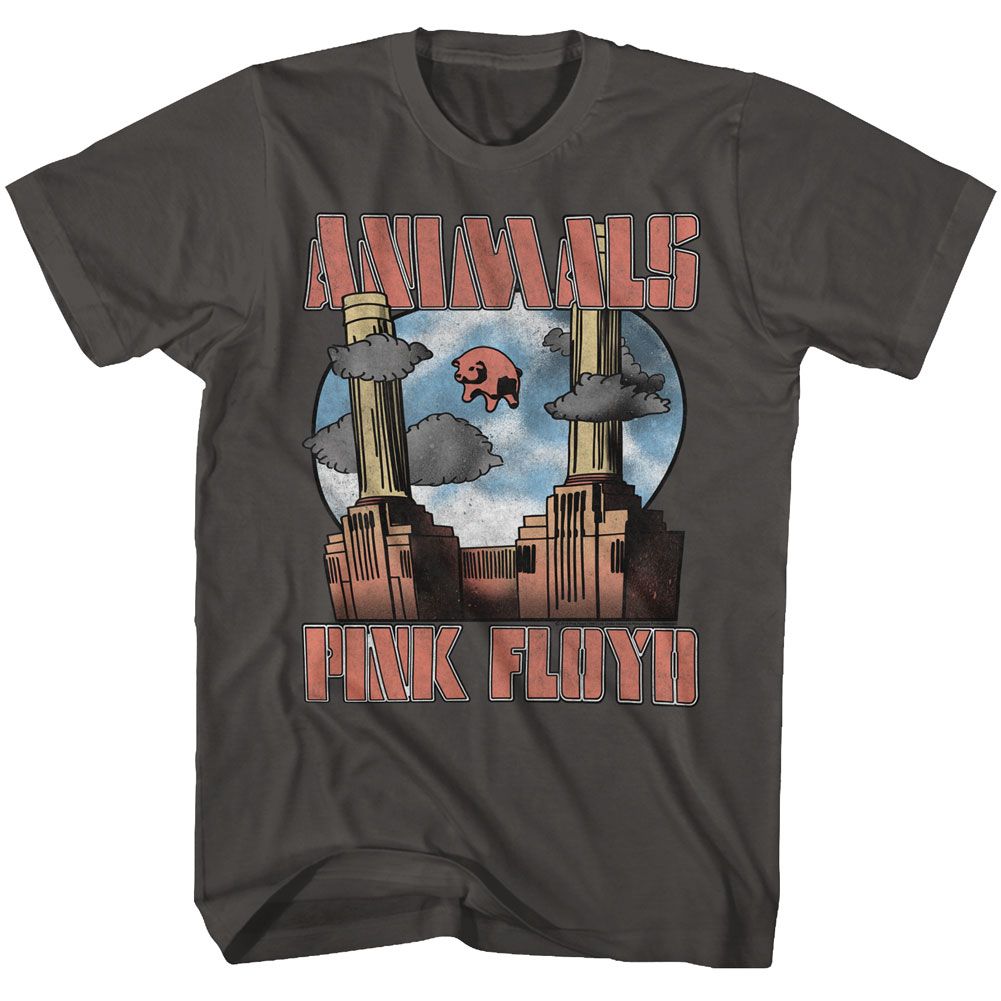PINK FLOYD-ANIMALS-SMOKE ADULT S/S TSHIRT