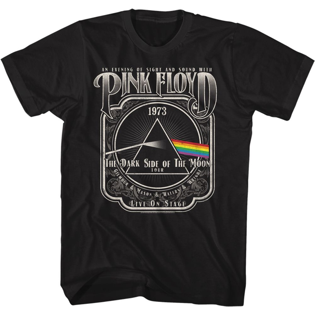 PINK FLOYD-1973 TOUR-BLACK ADULT S/S TSHIRT