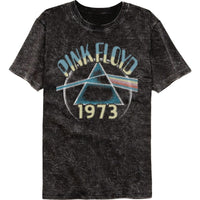 Thumbnail for PINK FLOYD-PINK FLOYD DOTTY TEXTURE CIRCLE-MINERAL WASH BLACK ADULT S/S TSHIRT