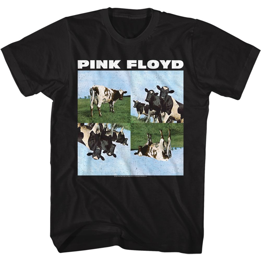PINK FLOYD-COWS-BLACK ADULT S/S TSHIRT