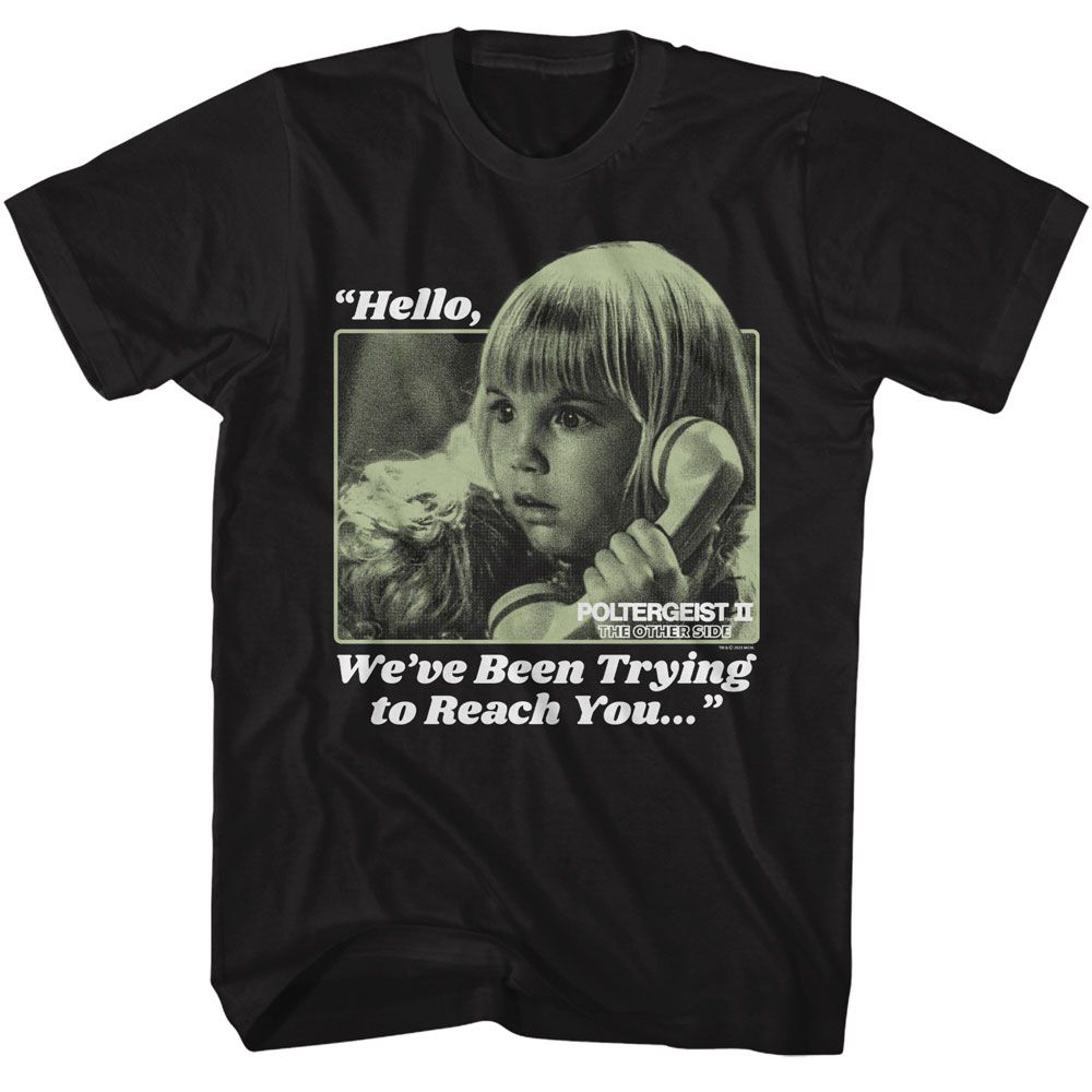 POLTERGEIST-POLTERGEIST TRYING TO REACH YOU-BLACK ADULT S/S TSHIRT