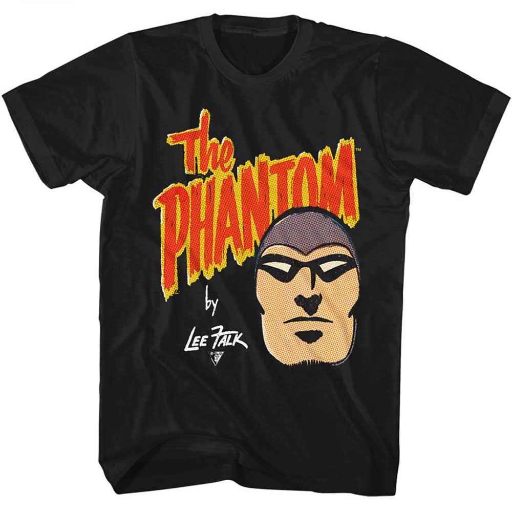 THE PHANTOM-THE PHANTOM THE PHANTOMS FACE-BLACK ADULT S/S TSHIRT