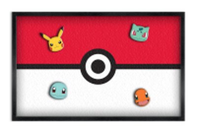 Pokemon Pokeball Starters 10" x 16.5" Magnetic Wall Art w Magnets – 4 pc ppk ($10.50 each)