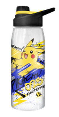 Pokemon Skate Graffiti Electrifying Pikachu  28oz Water Bottle w Screw Lid – 24 pc ppk ($5.50 each)