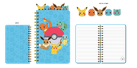 Thumbnail for Pokemon Starters and Eevee  Spiral 5 Tabbed Notebook-5x8 in 

 – 30 pc ppk ($6.00 each)