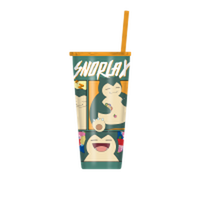 Thumbnail for Pokemon Snorlax Pose Panels  22Oz Double Walled Stainless Steel Tumbler W Straw – 12 pc ppk ($12.50 each)