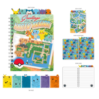 Thumbnail for Pokemon Kanto Region Pokemon And Map Spiral 6 Tabbed Notebook-6.5x8.5 in – 30 pc ppk ($8.00 each)