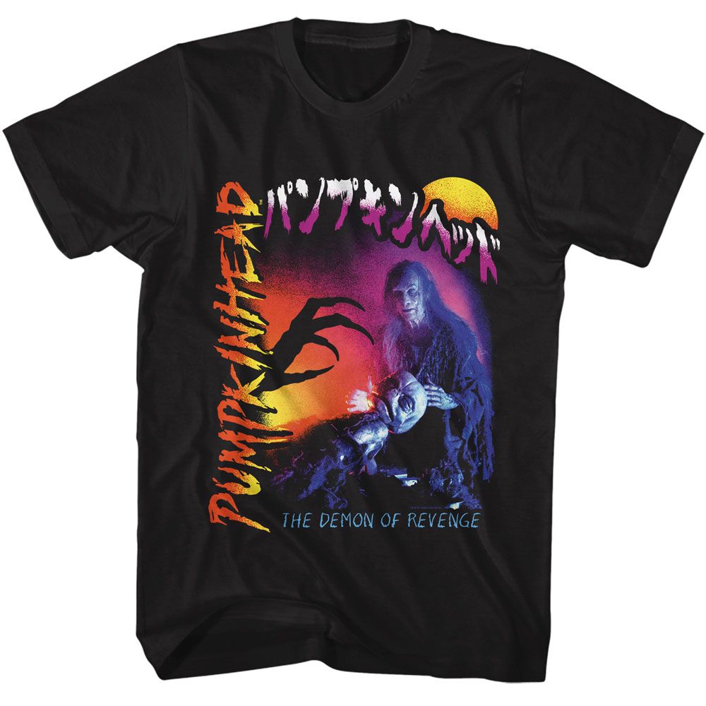 PUMPKINHEAD-PUMPKINHEAD DEMON OF REVENGE-BLACK ADULT S/S TSHIRT