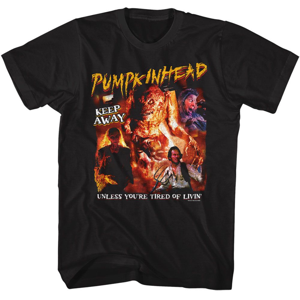 PUMPKINHEAD-PUMPKINHEAD COLLAGE-BLACK ADULT S/S TSHIRT