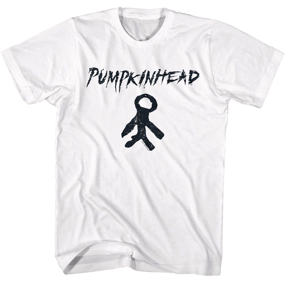 PUMPKINHEAD-PUMPKINHEAD CHARM AND LOGO-WHITE ADULT S/S TSHIRT