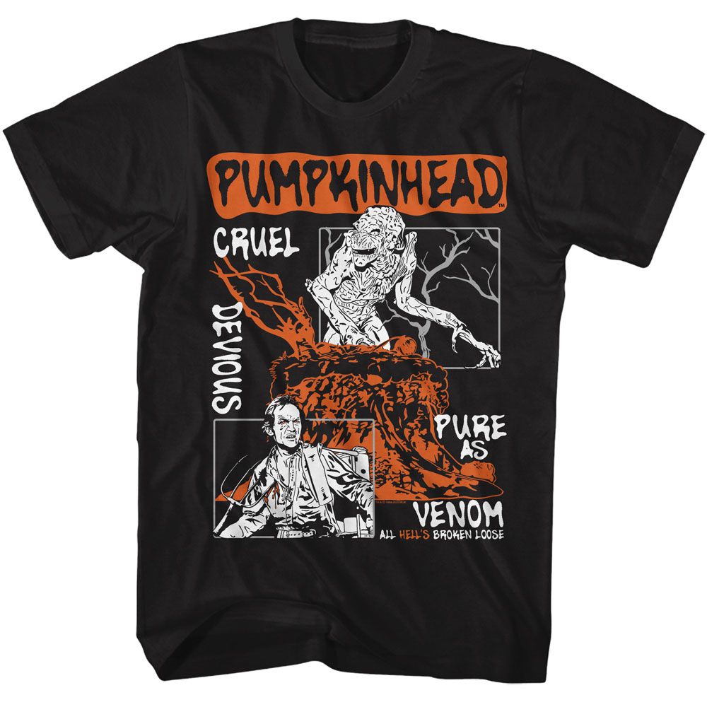 PUMPKINHEAD-PUMPKINHEAD PANELS ALT-BLACK ADULT S/S TSHIRT