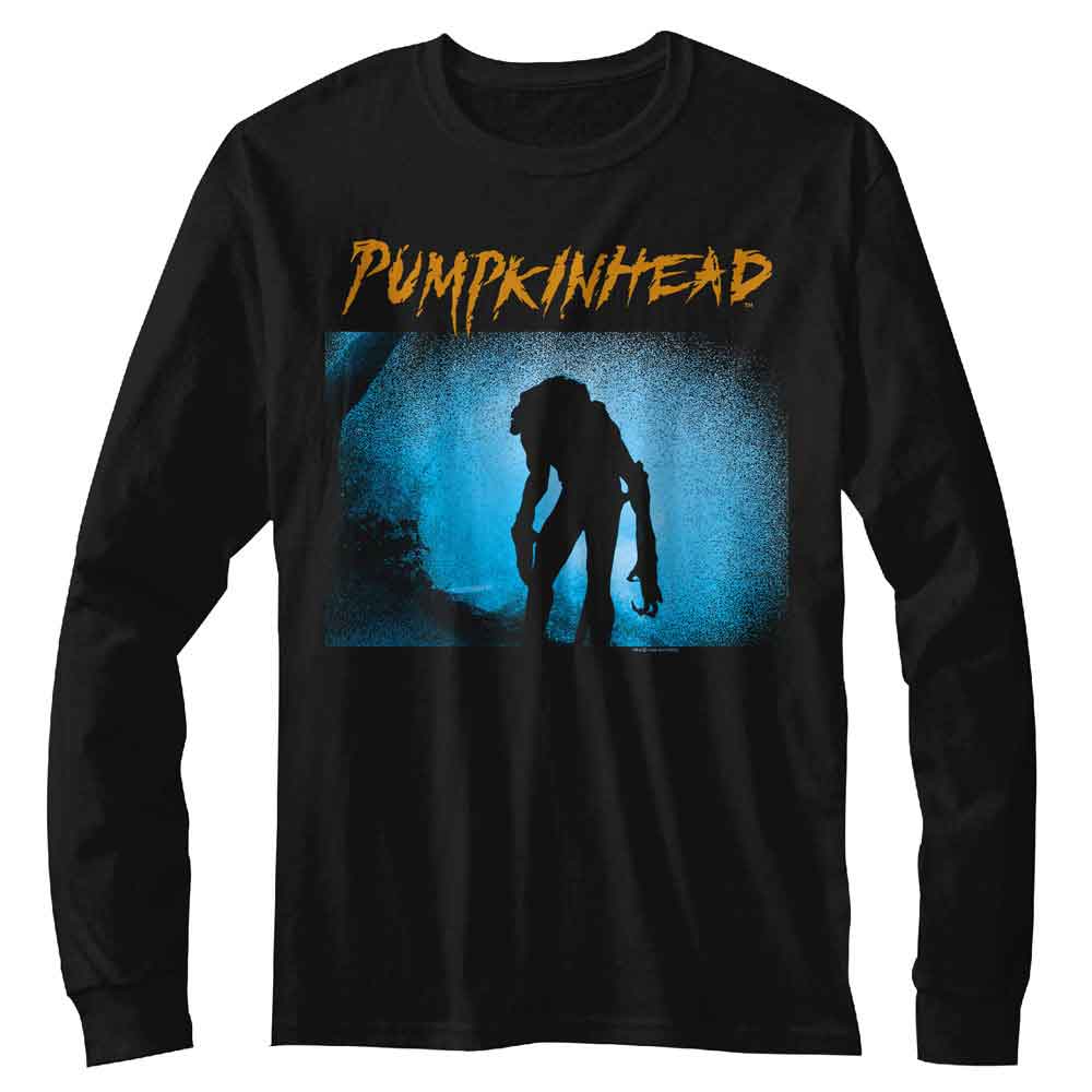 PUMPKINHEAD-PUMPKINHEAD SILHOUETTE-BLACK ADULT L/S TSHIRT
