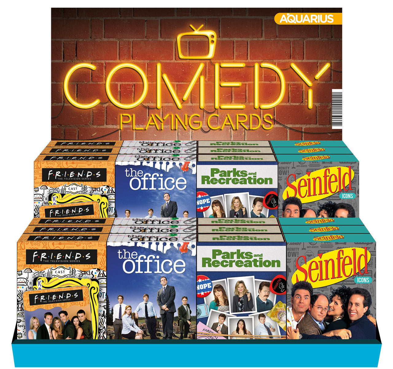 24 Playing Cards Pre-pack - Comedy (4 Titles x 6) – 1 PC PPK