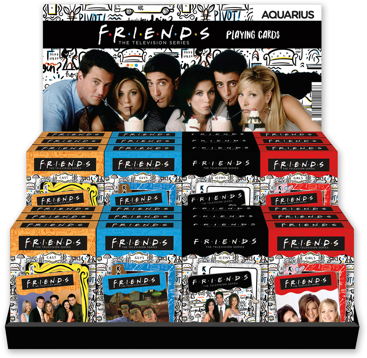 24 Playing Cards Pre-pack - Friends (Assorted) – 1 PC PPK ($88.80 each)