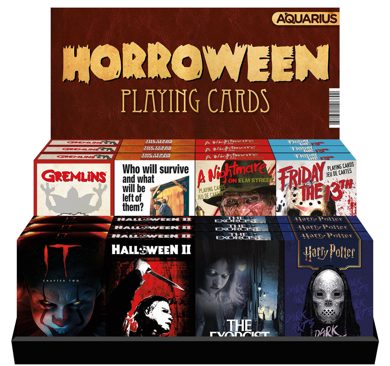 24 Playing Cards Pre-pack - Horror (Assorted) – 1 PC PPK ($88.80 each)
