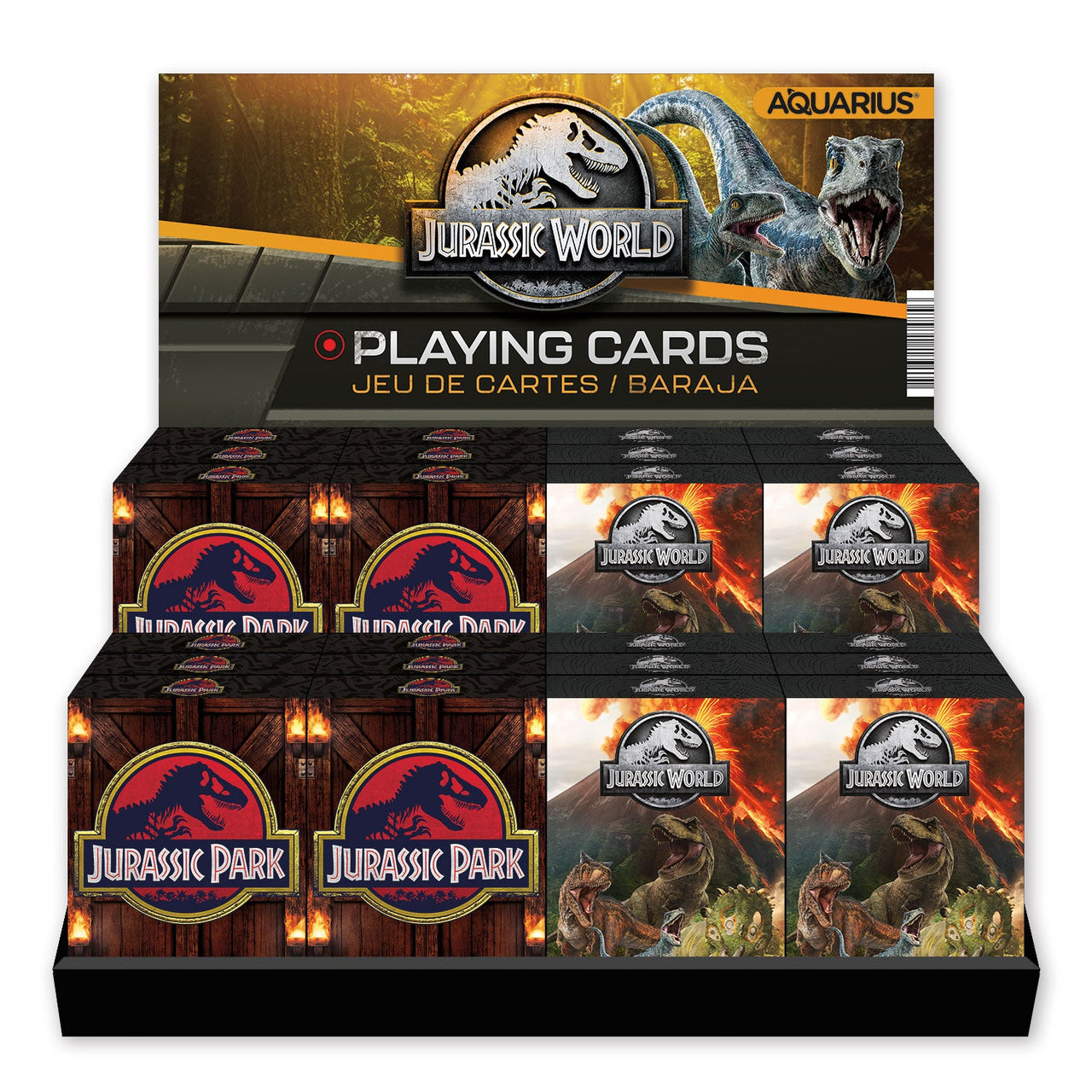 24 Playing Cards Pre-pack - Jurassic Park/World – 1 PC PPK