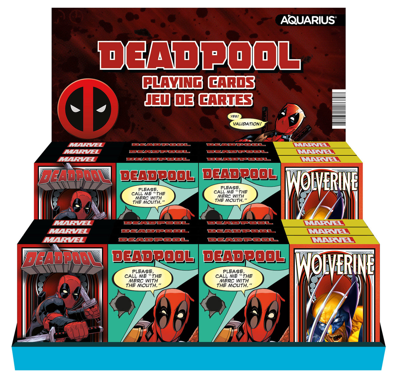 24 Playing Cards Pre-pack - Marvel Deadpool – 1 PC PPK
