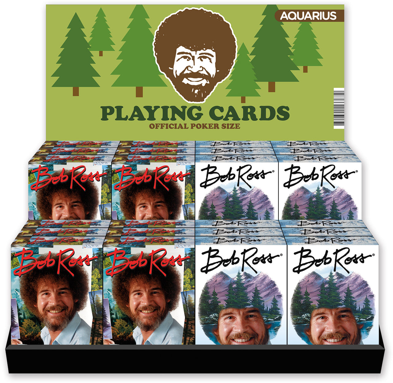 24 Playing Cards Pre-pack - Bob Ross (2 Titles x 12) – 1 PC PPK