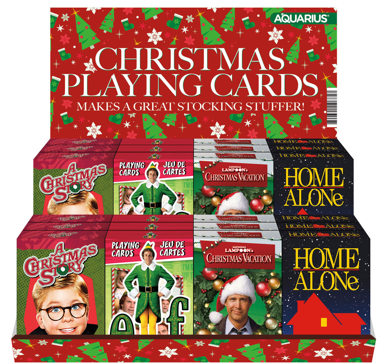 24 Playing Cards Pre-pack - Novelty Christmas – 1 PC PPK