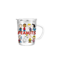 Thumbnail for Peanuts Group Vintage Red Logo 14oz Travel Glass Mug w Slide Close Lid and Handle – 24 pc ppk ($4.75 each)