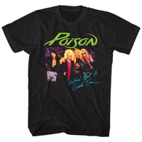 Thumbnail for POISON-NOTHIN BUT A GOOD TIME-BLACK ADULT S/S TSHIRT