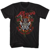 Thumbnail for POISON-RIDE LIKE THE WIND-BLACK ADULT S/S TSHIRT
