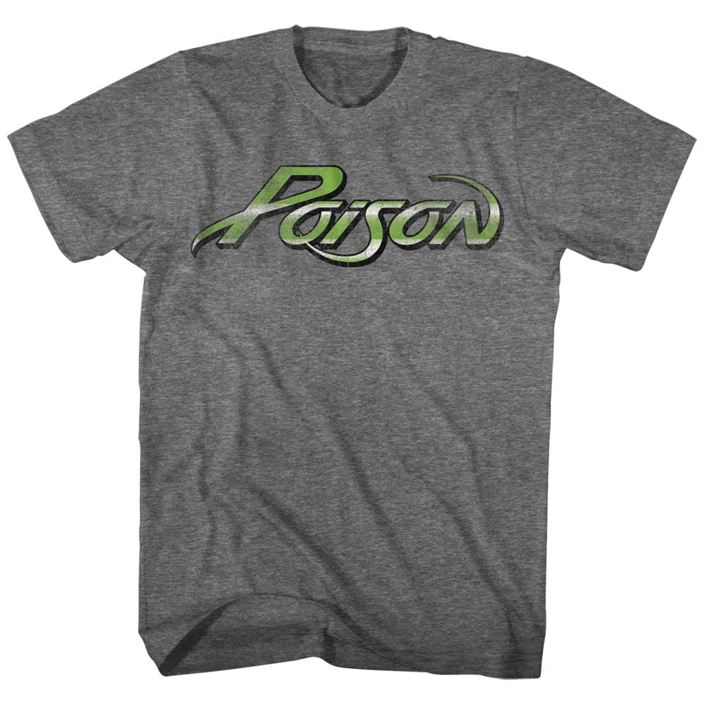 POISON-LOGO-GRAPHITE HEATHER ADULT S/S TSHIRT