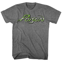 Thumbnail for POISON-LOGO-GRAPHITE HEATHER ADULT S/S TSHIRT