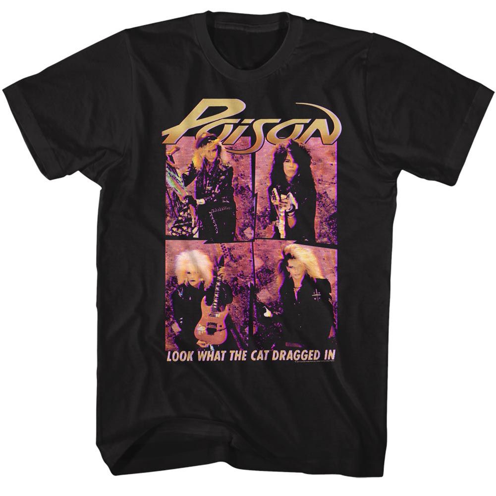 POISON-3DCAT-BLACK ADULT S/S TSHIRT
