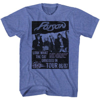 Thumbnail for POISON-LOOK WHAT TOUR-ROYAL HEATHER ADULT S/S TSHIRT