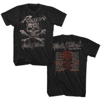Thumbnail for POISON-FLESH AND BLOOD WORLD TOUR-BLACK ADULT S/S TSHIRT