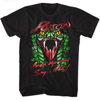 Thumbnail for POISON-POISON SNAKE-BLACK ADULT S/S TSHIRT