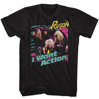 Thumbnail for POISON-BRIGHT ACTION-BLACK ADULT S/S TSHIRT