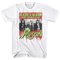 Thumbnail for POISON-FLESH BLOOD-WHITE ADULT S/S TSHIRT
