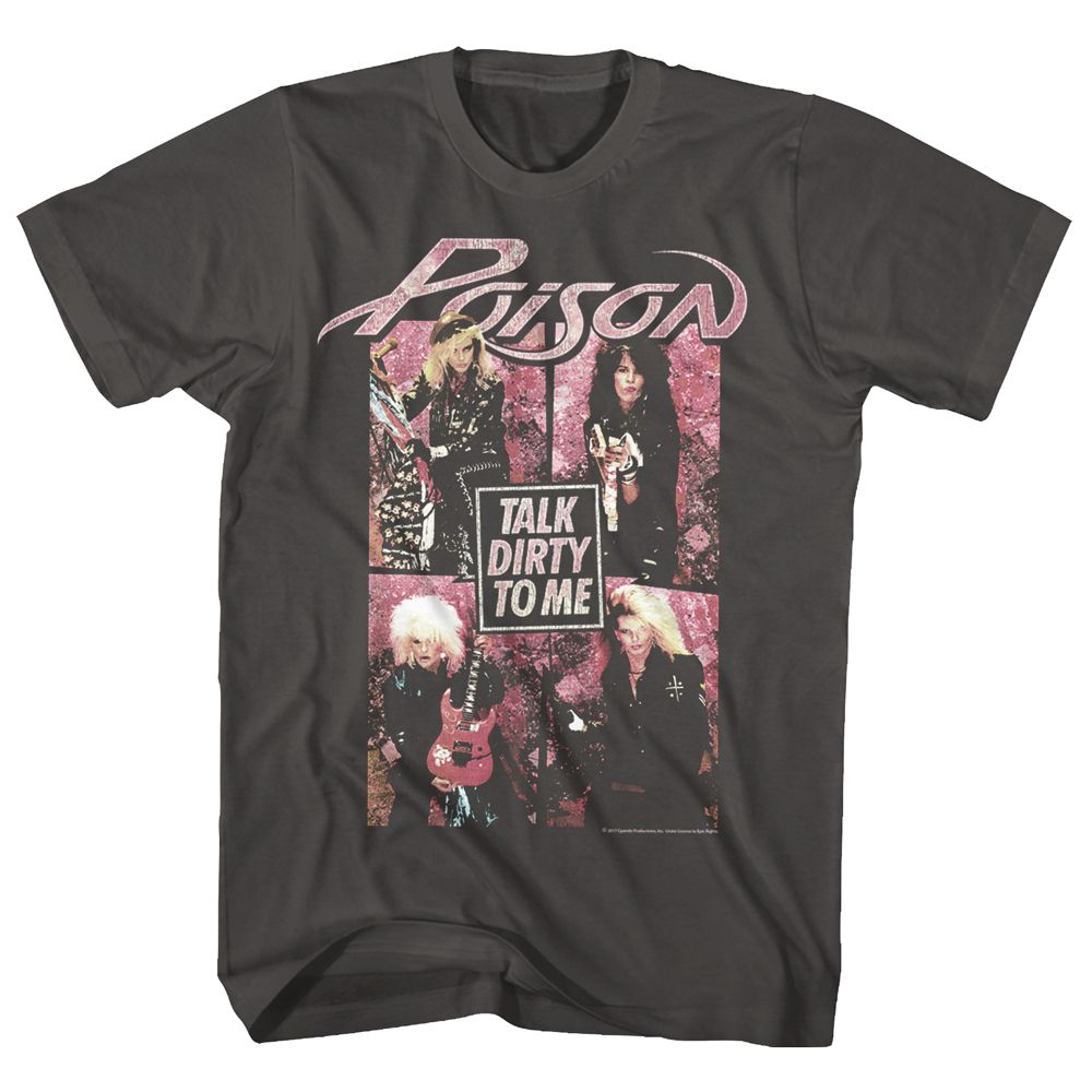 POISON-DIRTY TO ME-SMOKE ADULT S/S TSHIRT