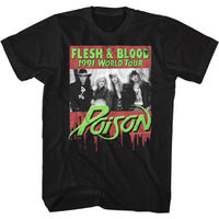 Thumbnail for POISON-FLESHBLOOD2-BLACK ADULT S/S TSHIRT